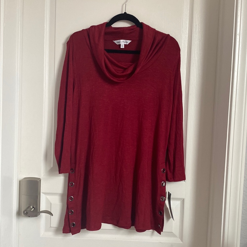 Burgundy Rebecca Malone Shirt, size L